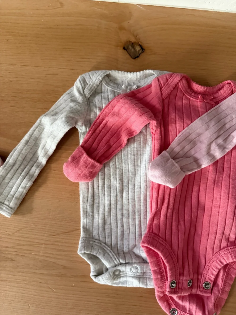 PREMIE Ribbed One-Piece - Pink, Coral & Grey